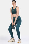 Zelocity Slip On Sports Bra With Removable Padding - Deep Teal — thumbnail 5